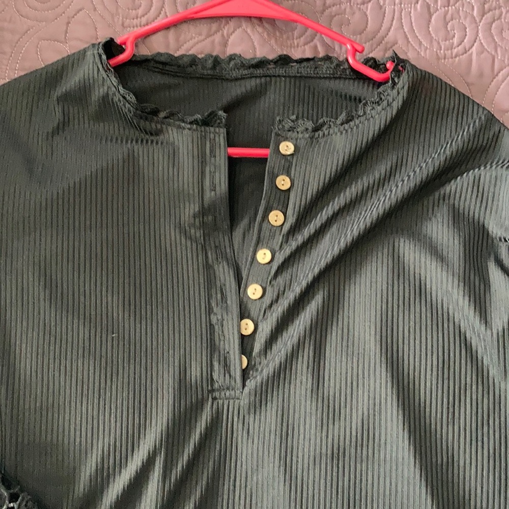 Dress it up or down black shirt
